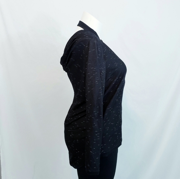 NWT BCBGeneration Drape Back Track Jacket Sweatshirt Athleisure - Picture 4 of 10